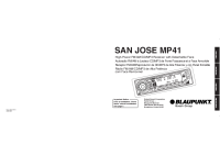 Blaupunkt San-Jose-MP-41 - Owners Manual